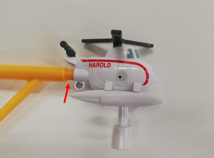 機関車がハロルドの磁石につかない。